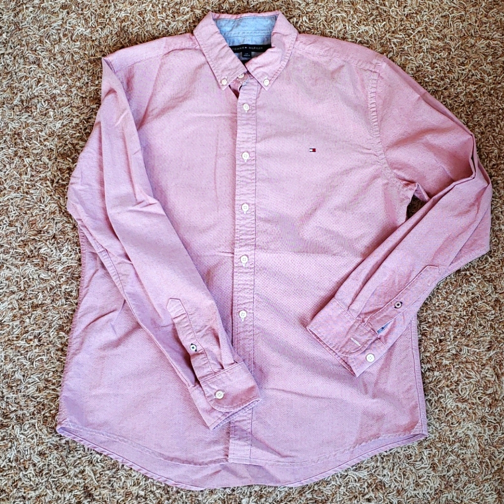 Tommy Hilfiger Men's Long Sleeve Button Down Shirt